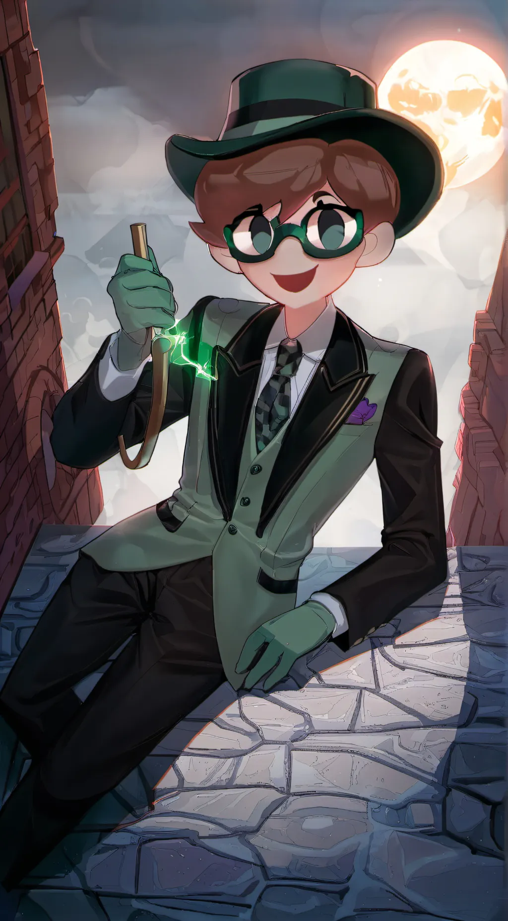ai character: The Riddler  background