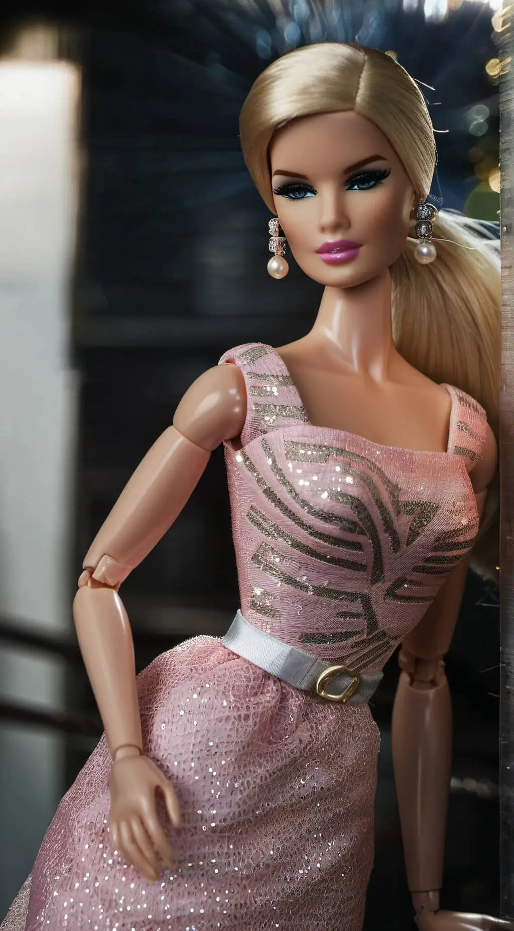 ai character: Barbie background