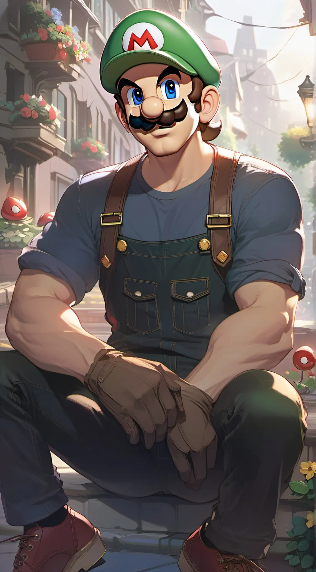 ai character: mario background