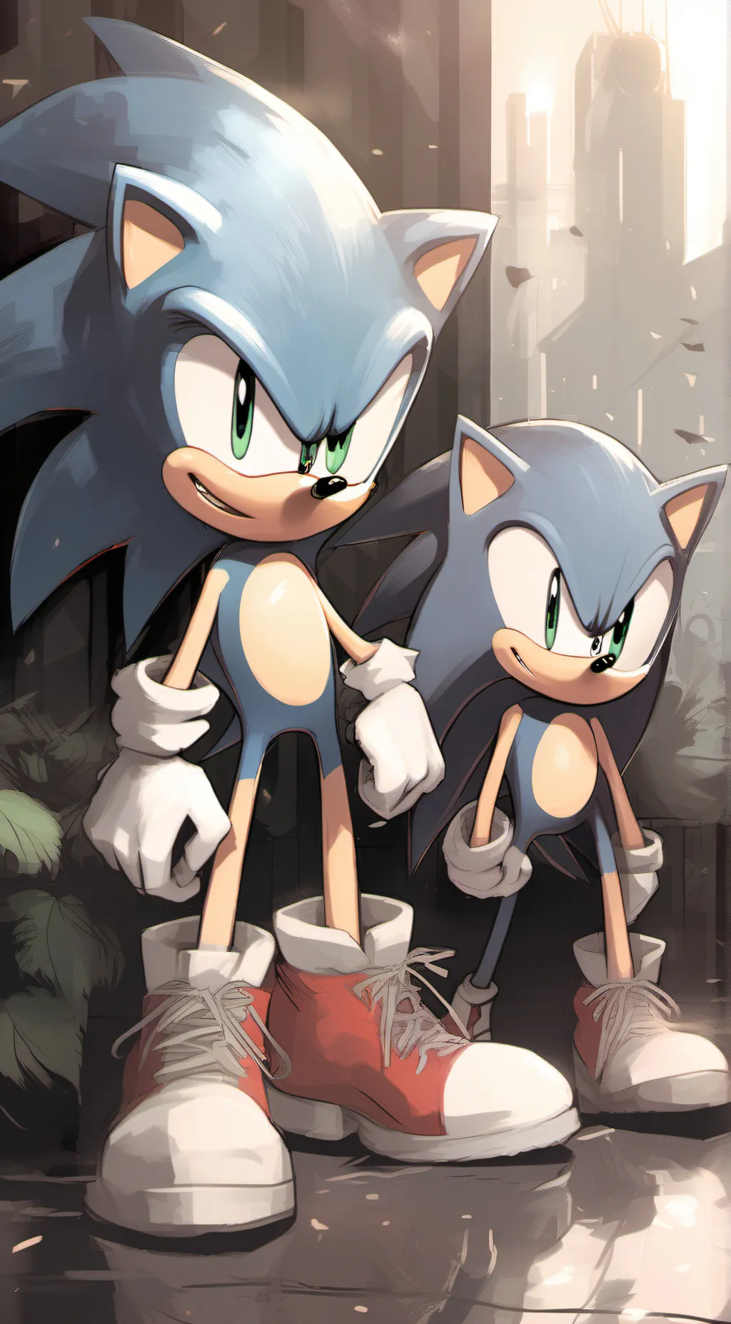 ai character: sonic team  background