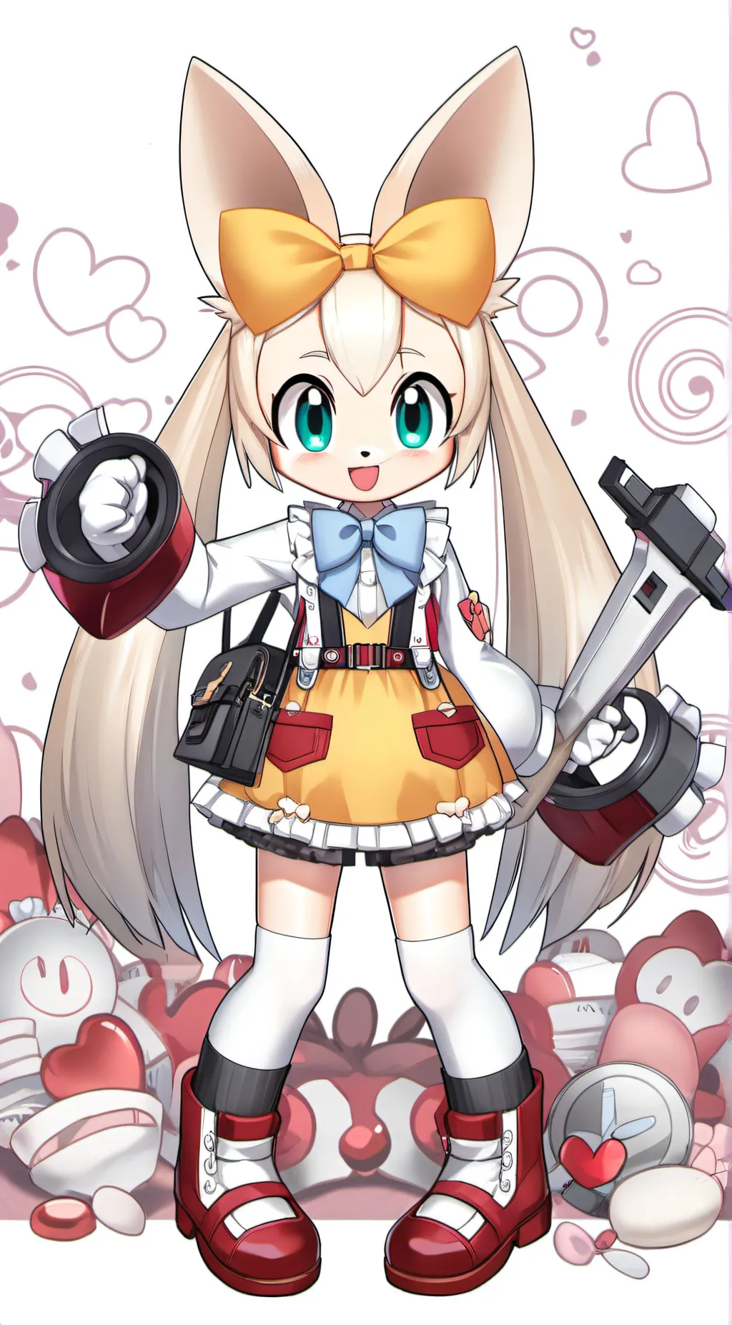 ai character: Cream The Rabbit background
