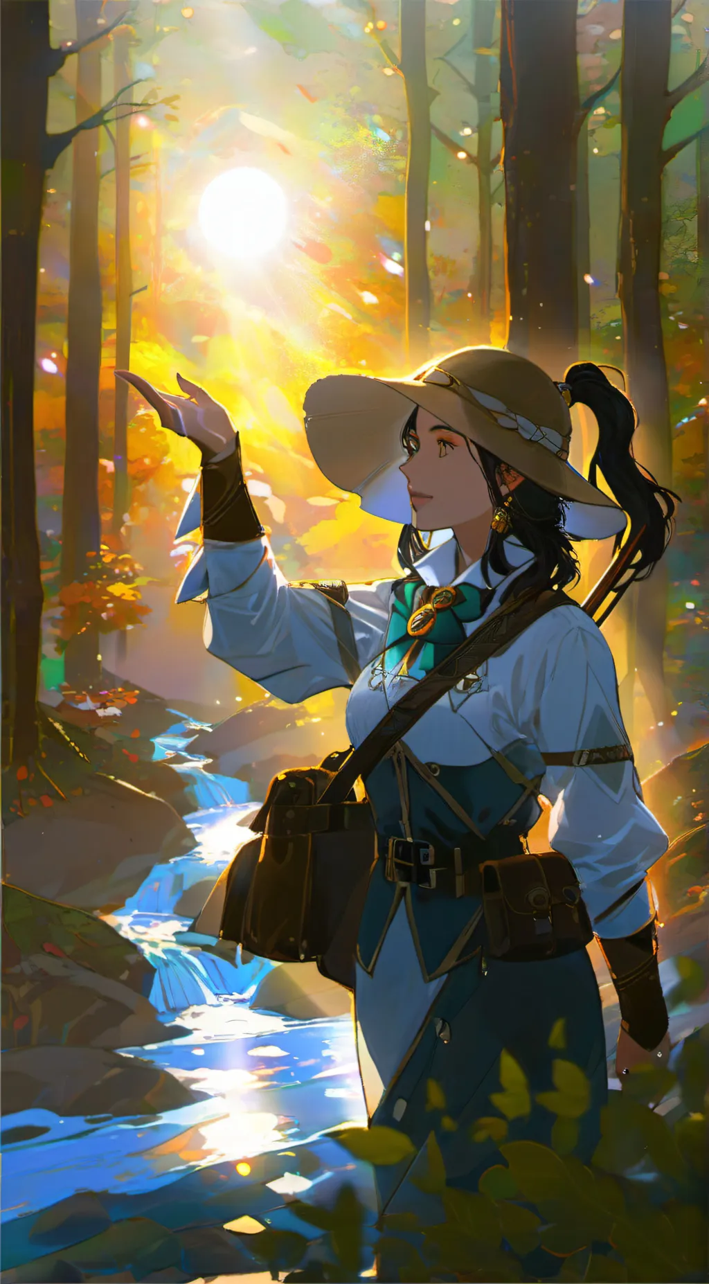 ai character: Rose background