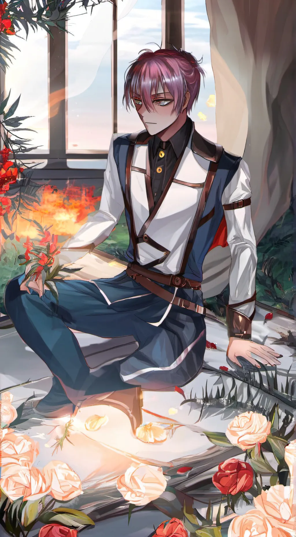 ai character: Todoroki Shoto background