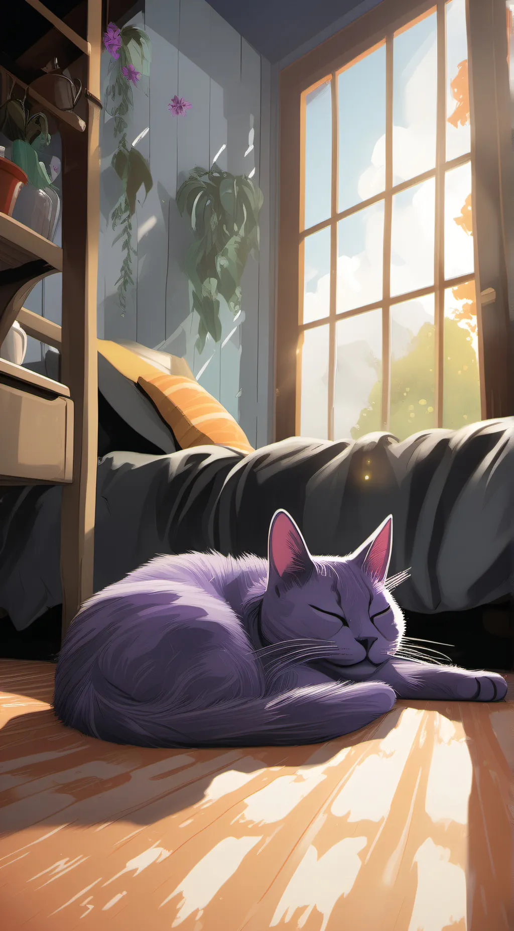 ai character: Can nap background