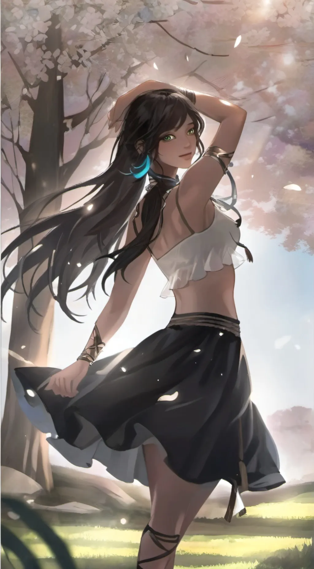 ai character: Flora background