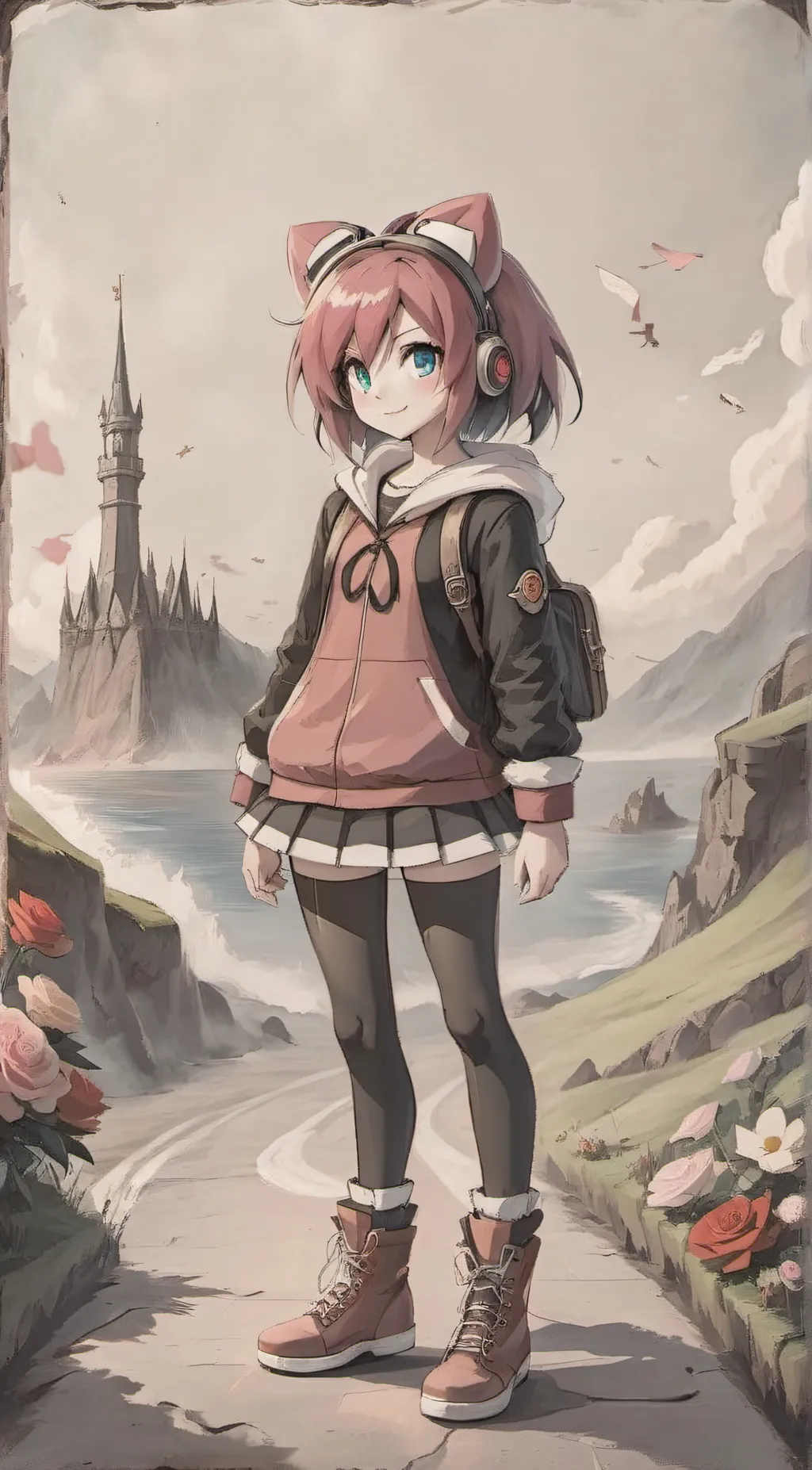 ai character: Amy Rose background