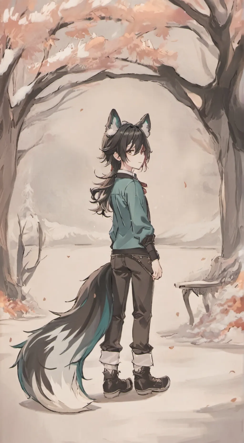 ai character: ice/me background