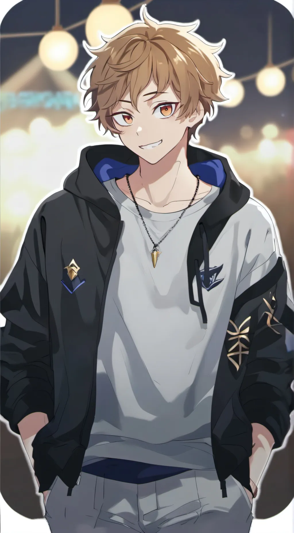 ai character: katsuma  background