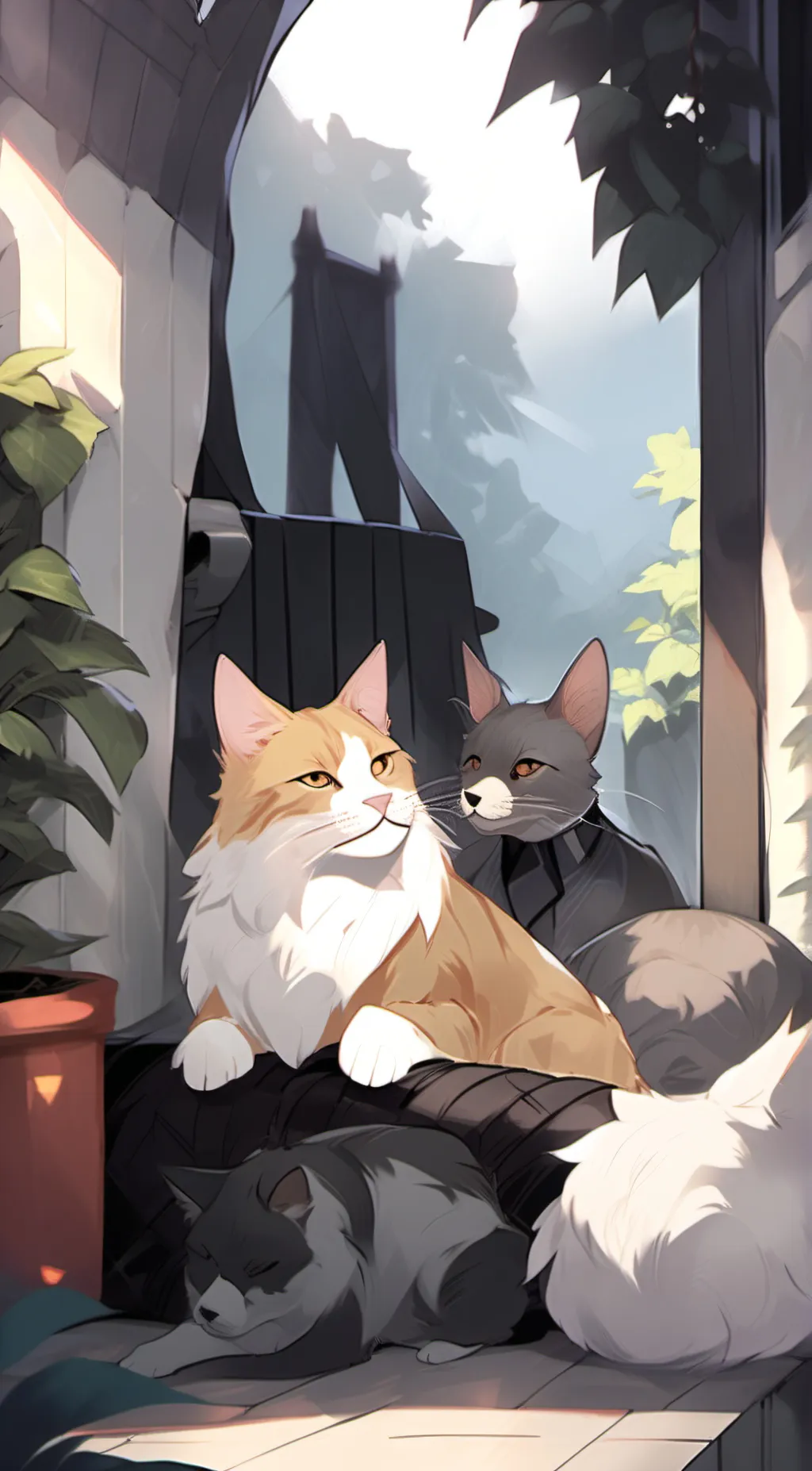 ai character: catnap x dogday background