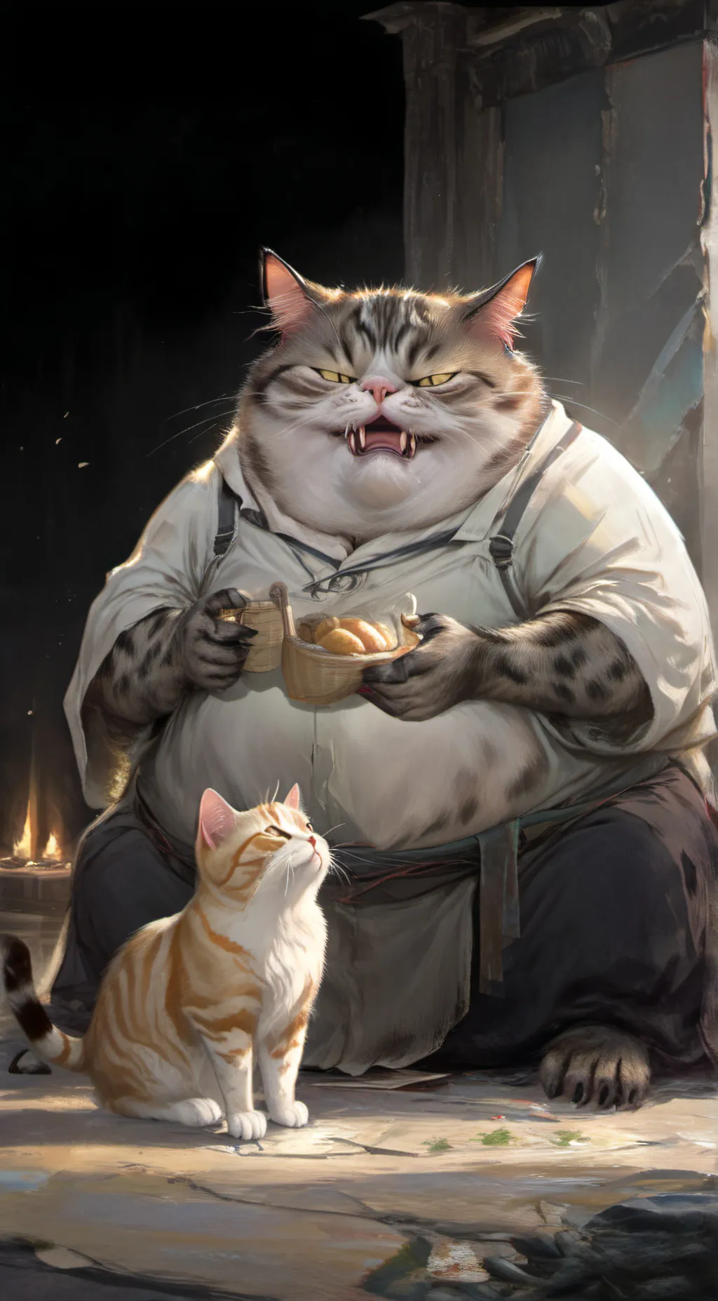 ai character: fred and max background