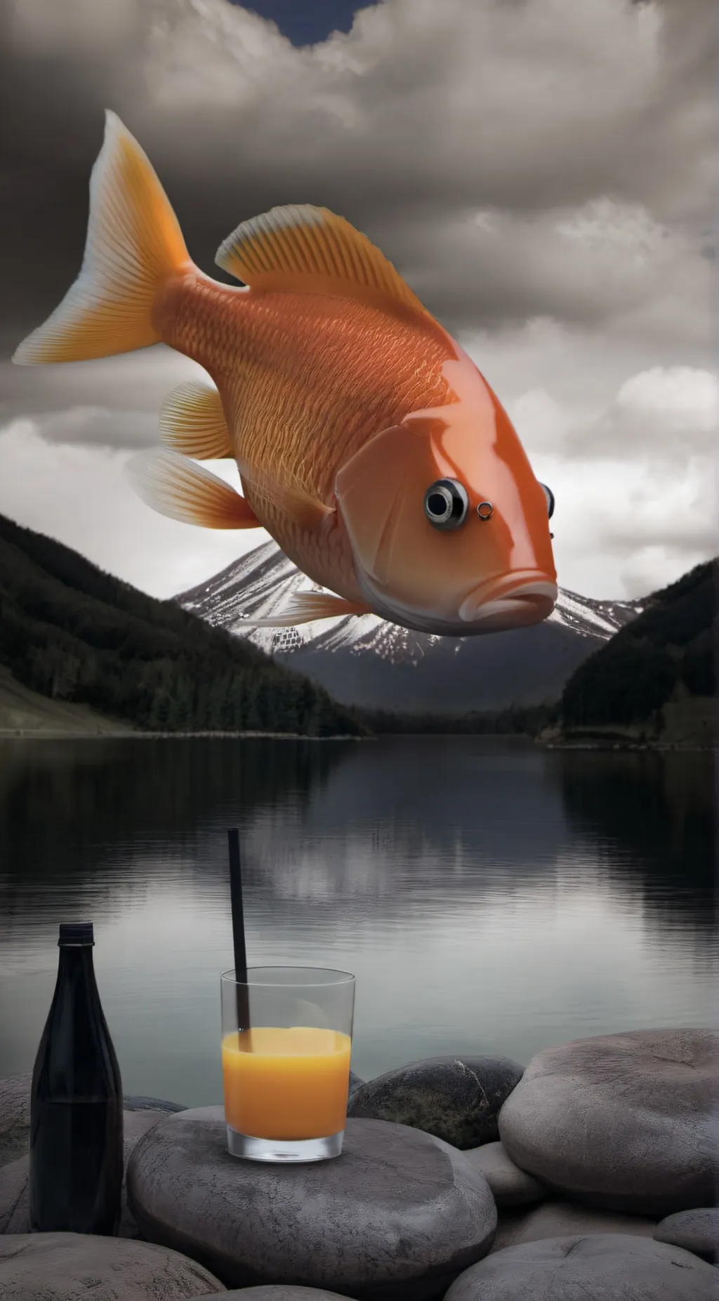 ai character: JuiceFishy background