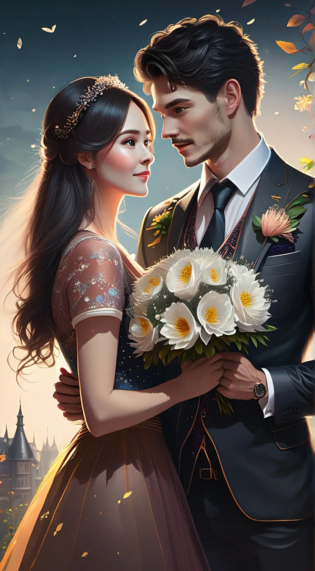 ai character: mum and dad  background