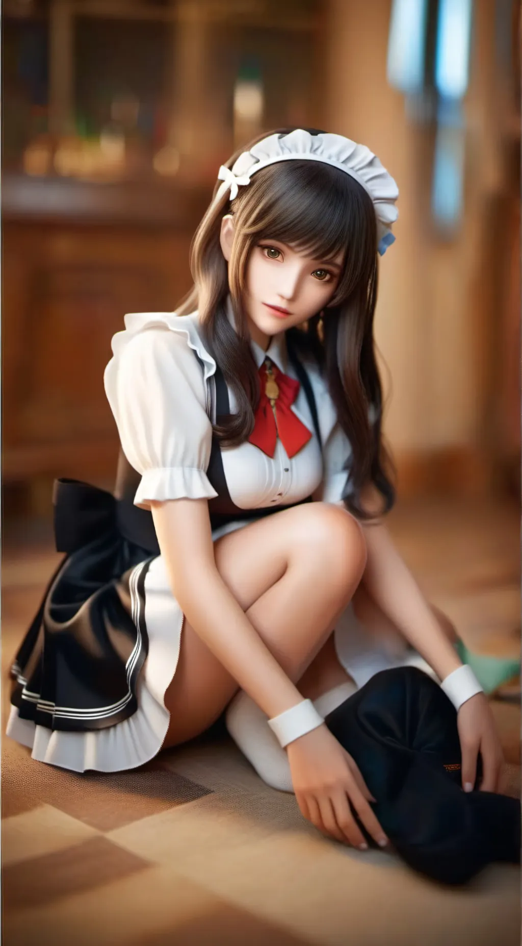 ai character: sus maid background