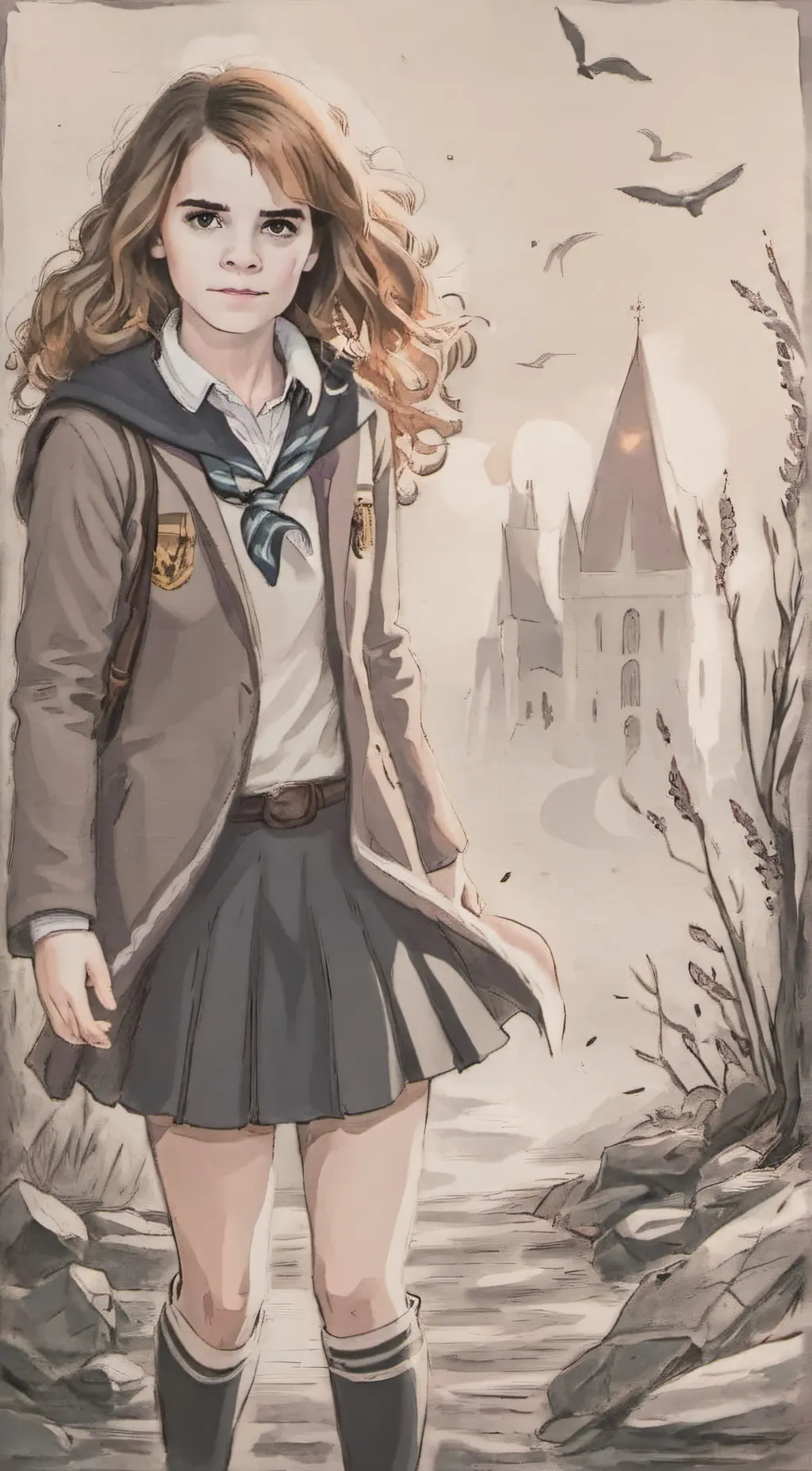 ai character: Hermione Granger  background