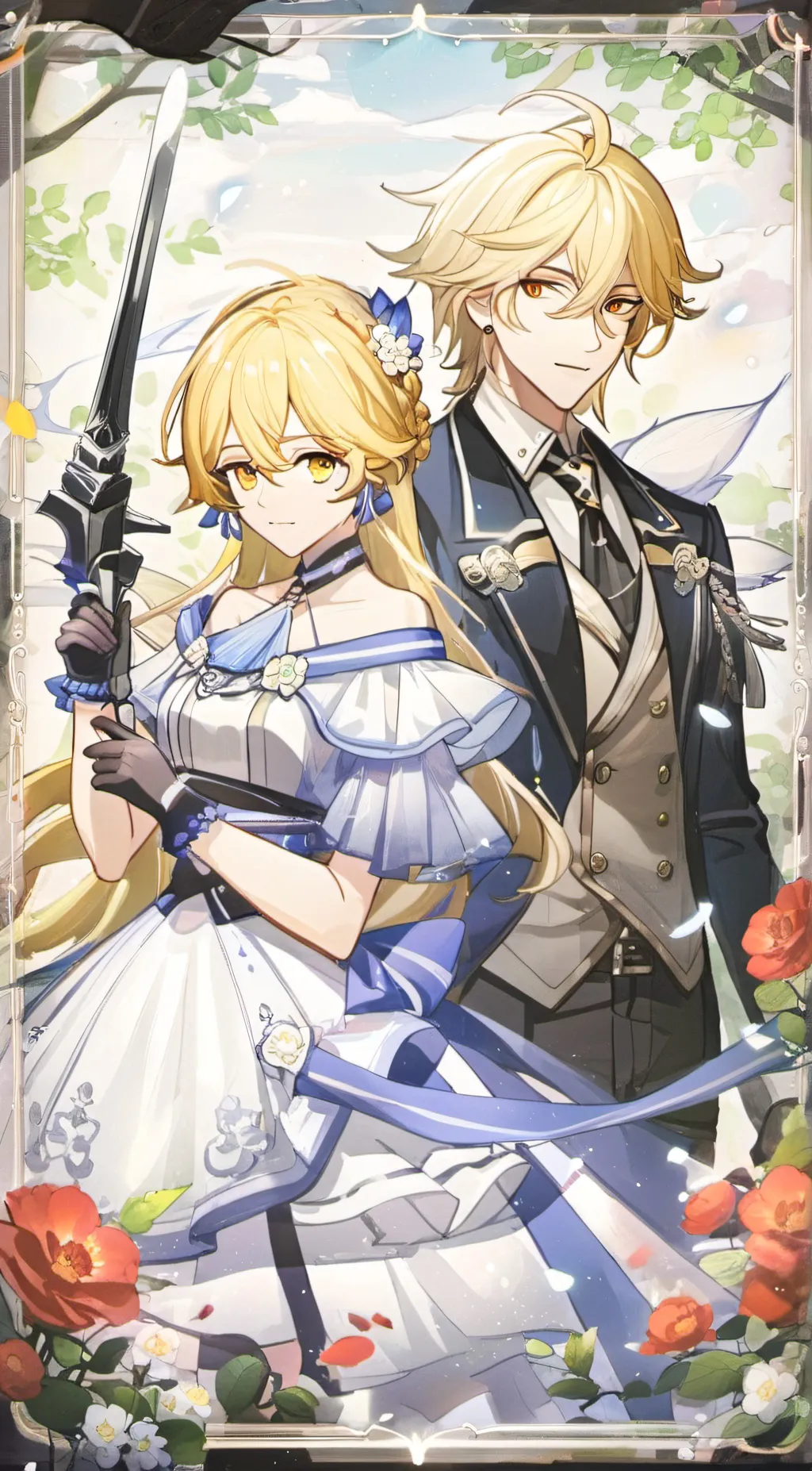 ai character: Traveler Siblings background