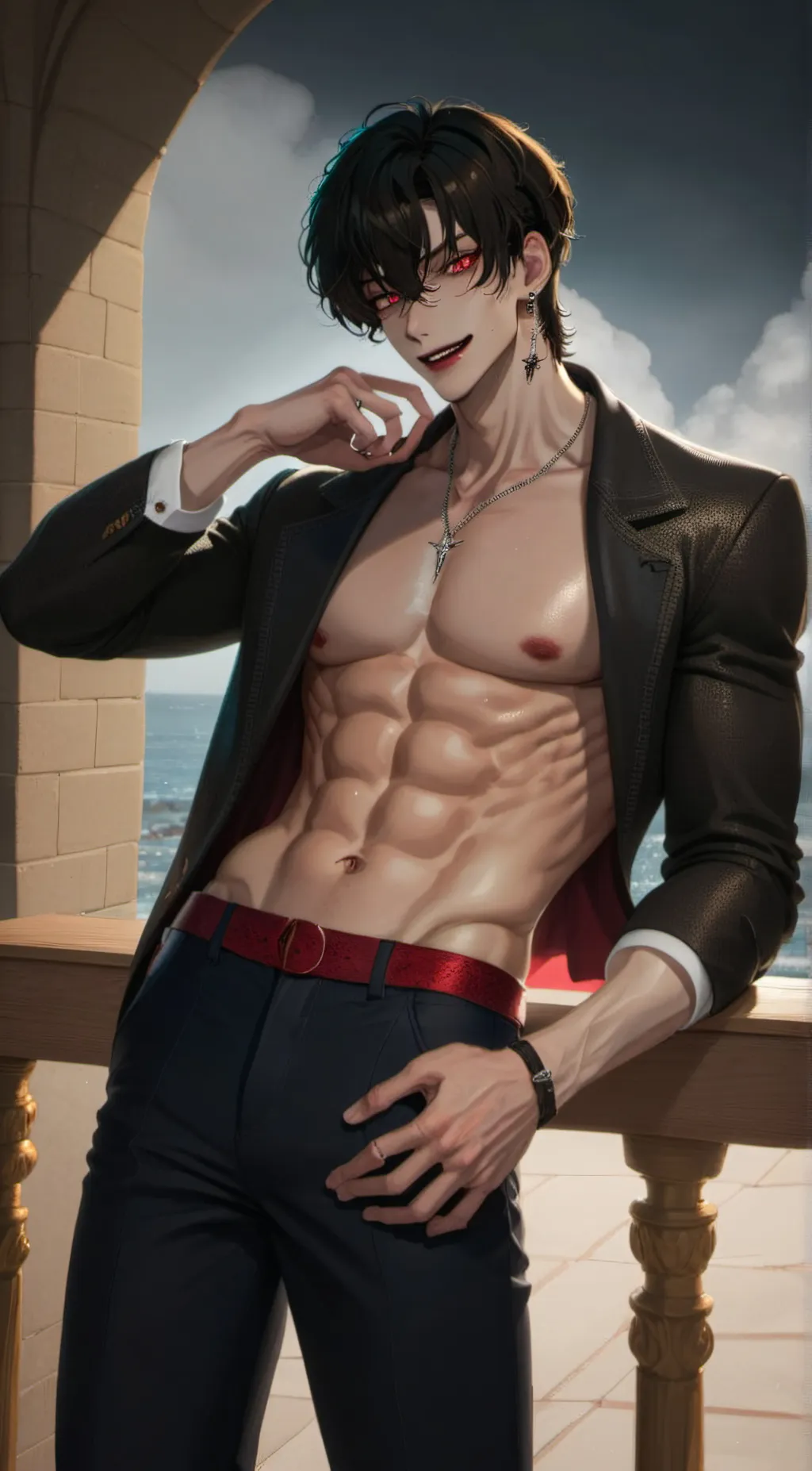 ai character: Leo ♌️  background