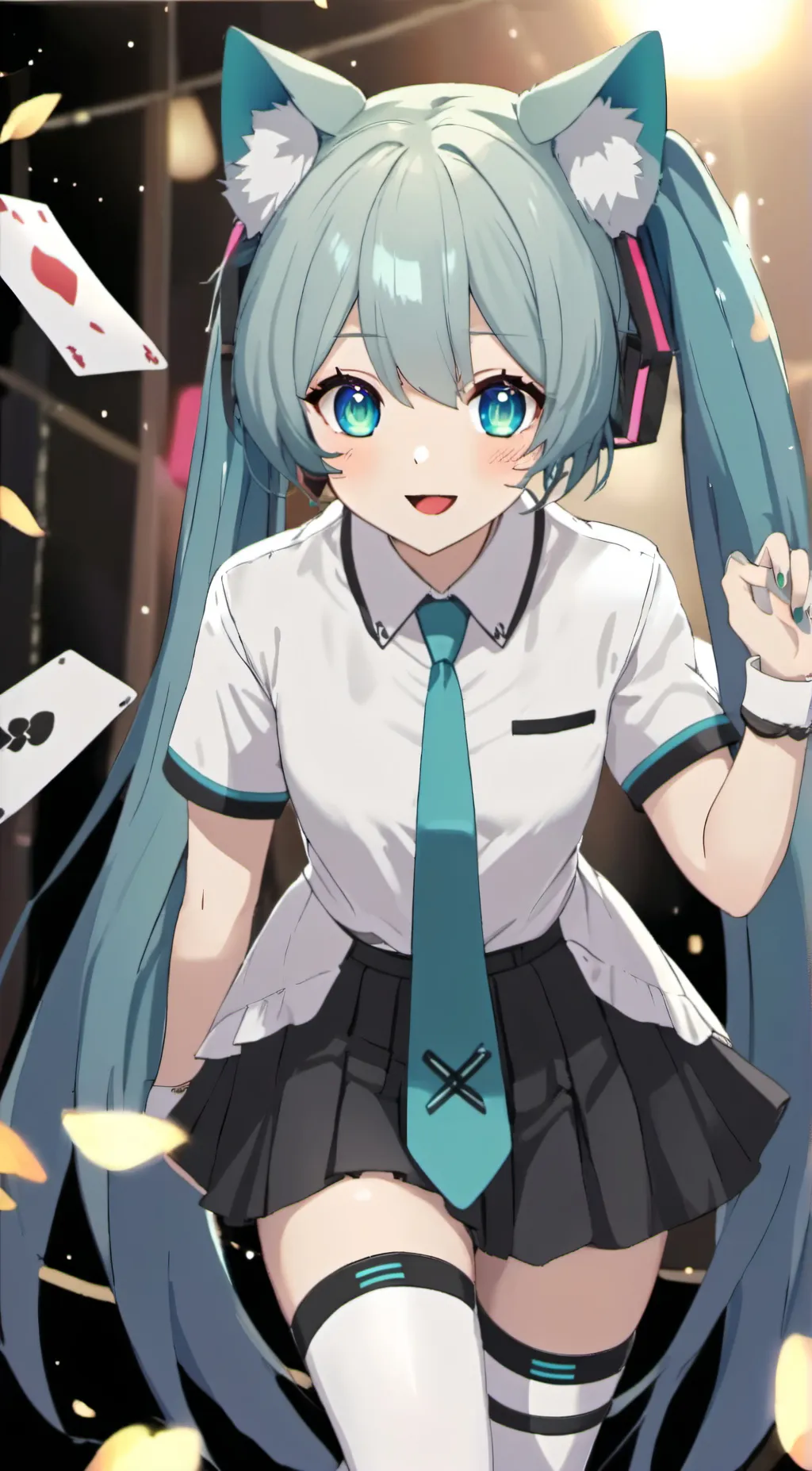 ai character: Miku background