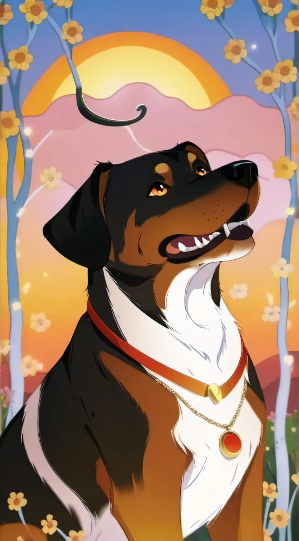 ai character: DogDay background