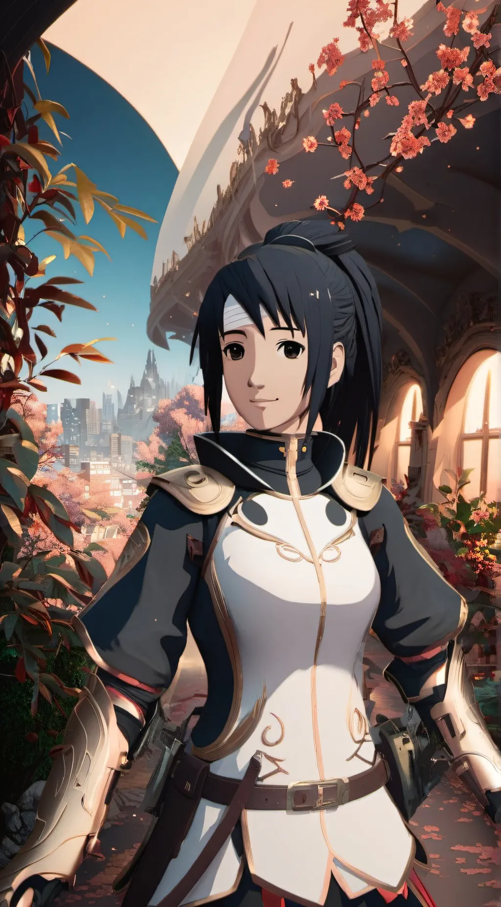 ai character: Tsubaki background