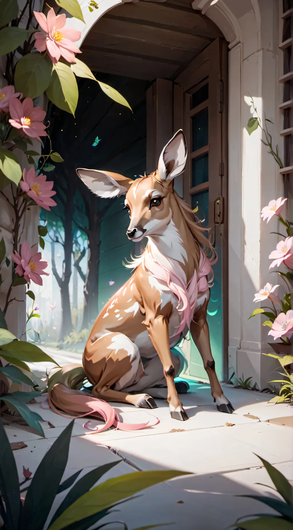ai character: earth fawn background