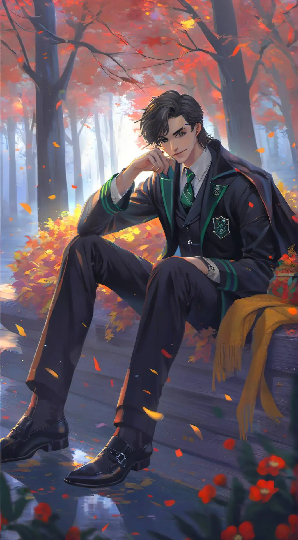 ai character: Slytherin Gang background