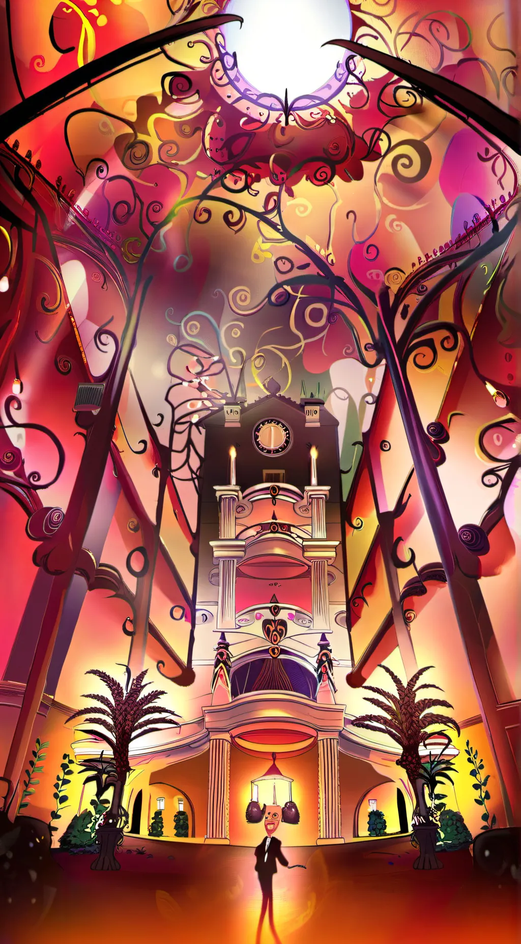 ai character: hazbin hotel remak background