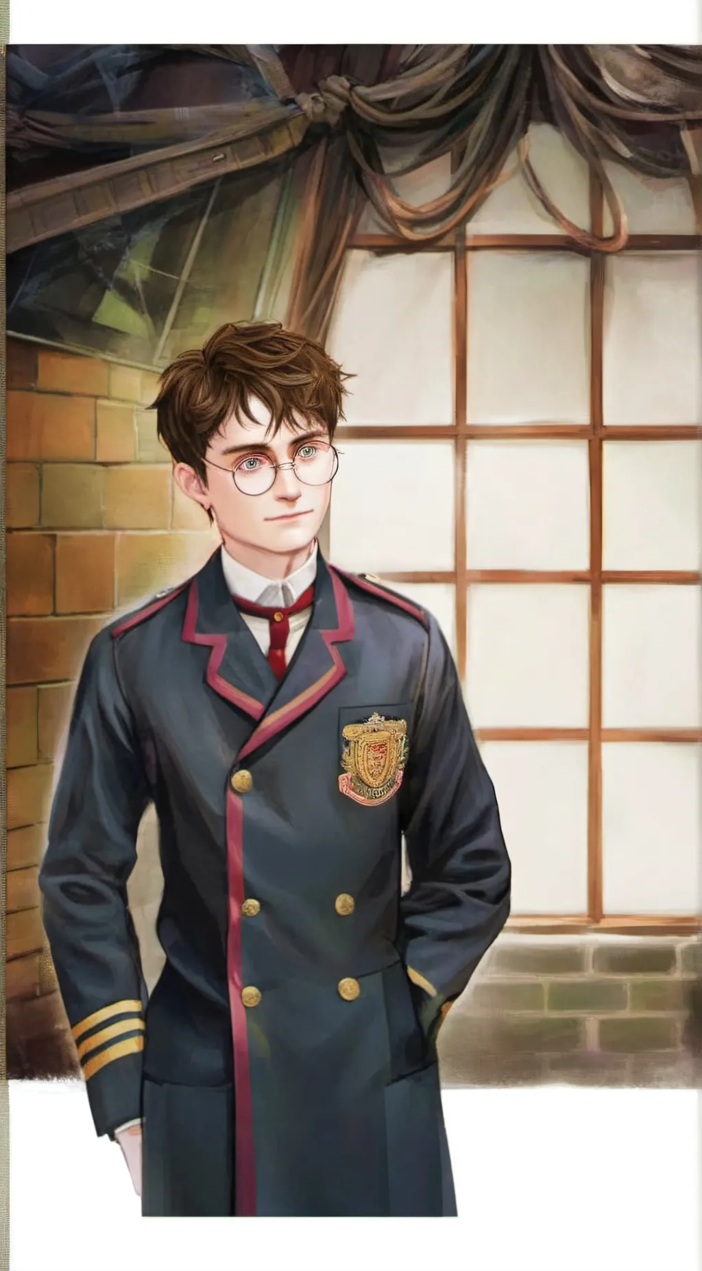 ai character: Harry Potter  background