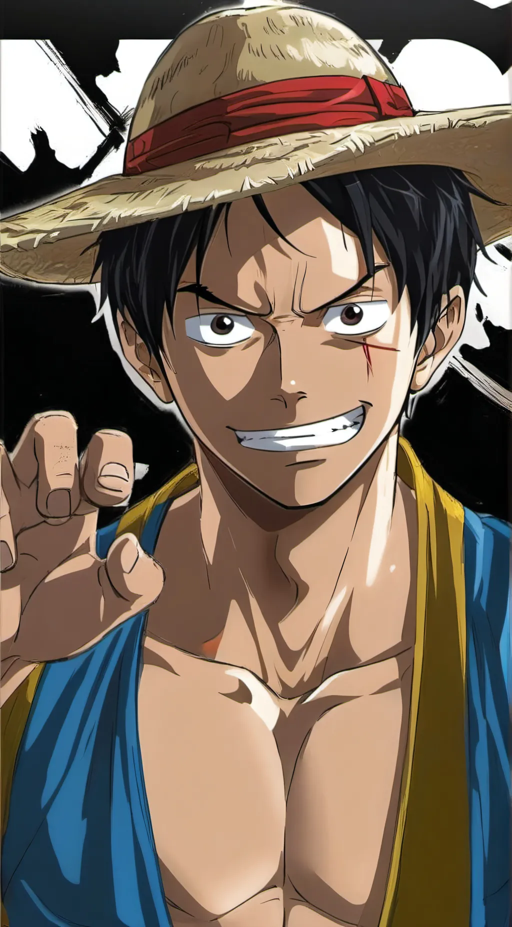 ai character: Monkey D. Luffy background