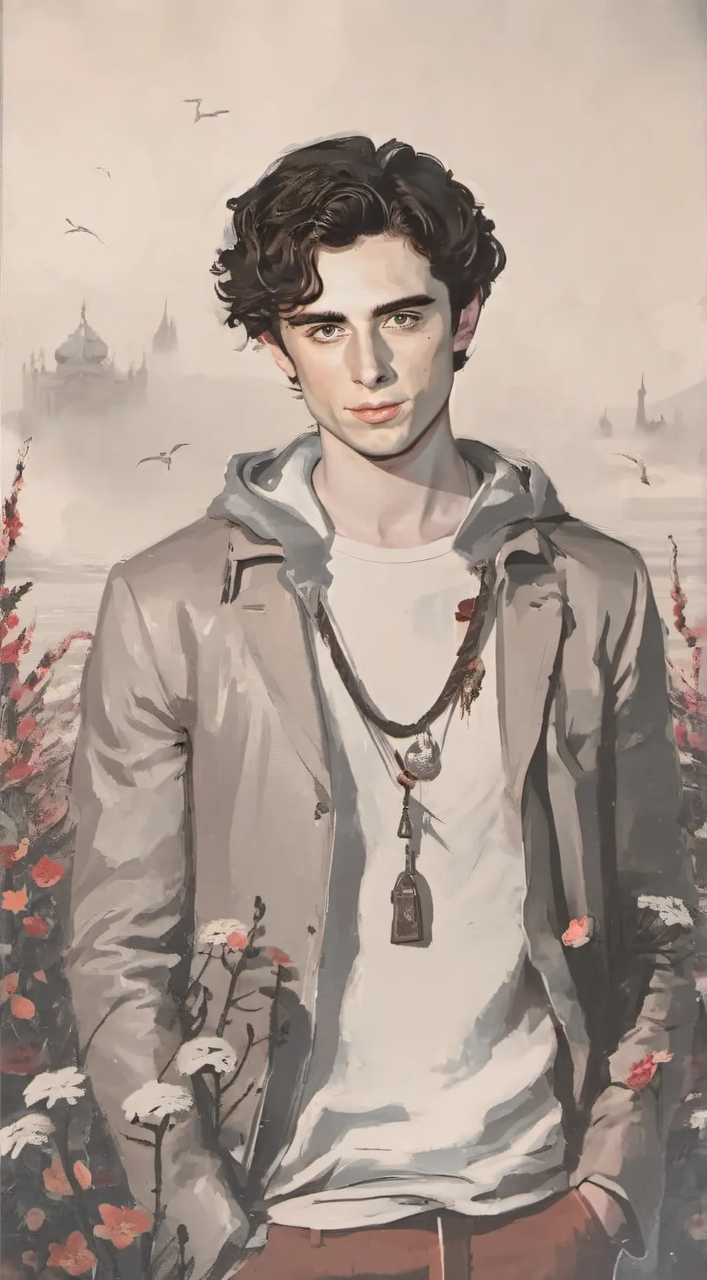 ai character: Timotheé chalamet background