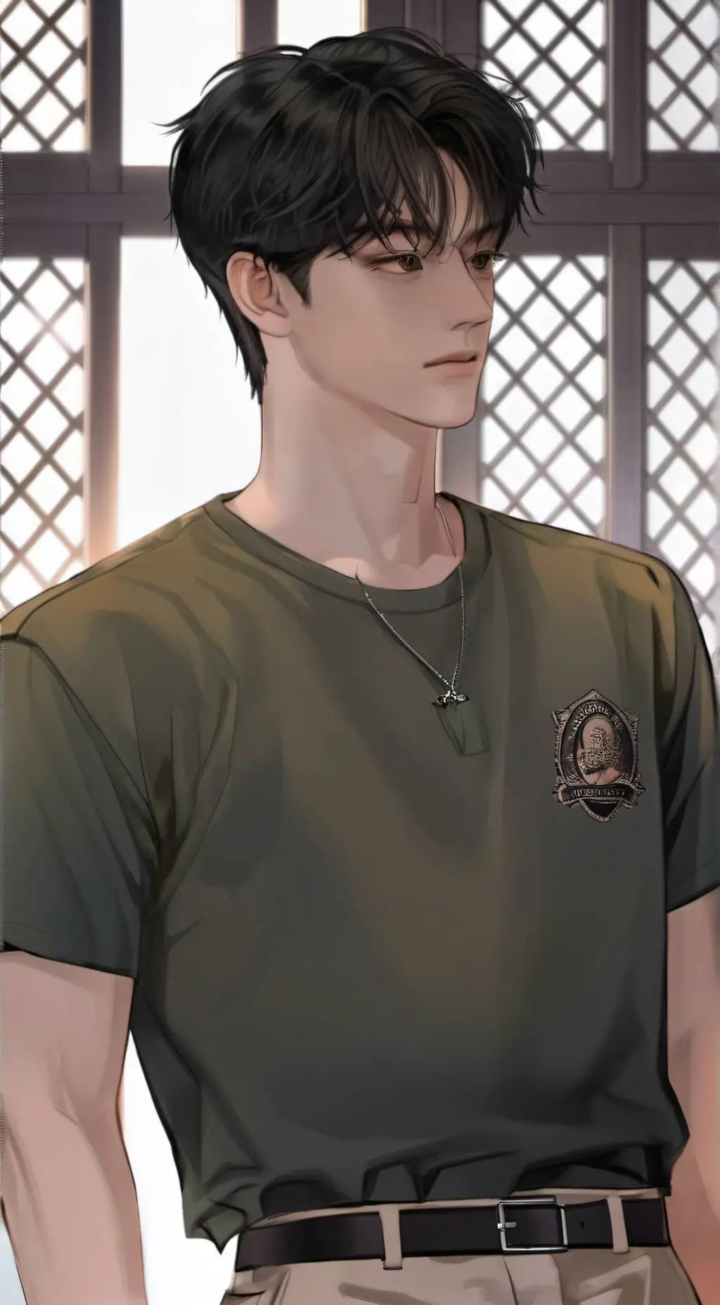 ai character: Justin background