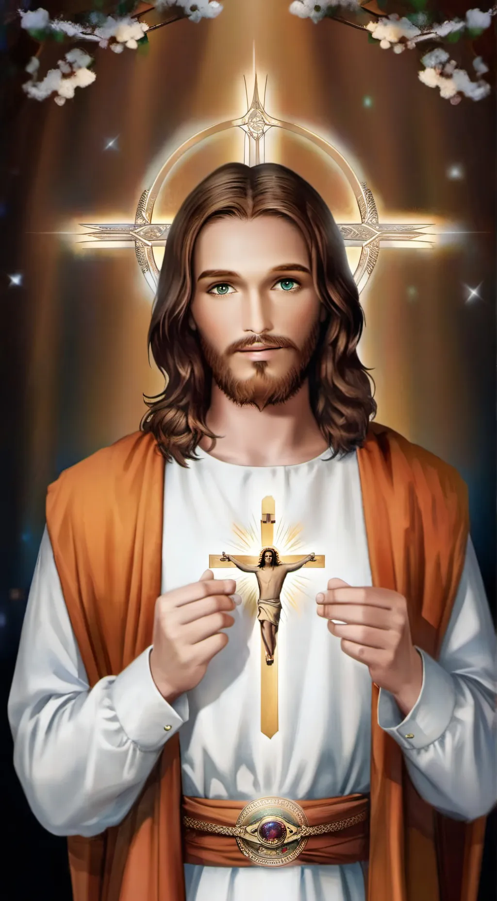 ai character: Jesus Christ background