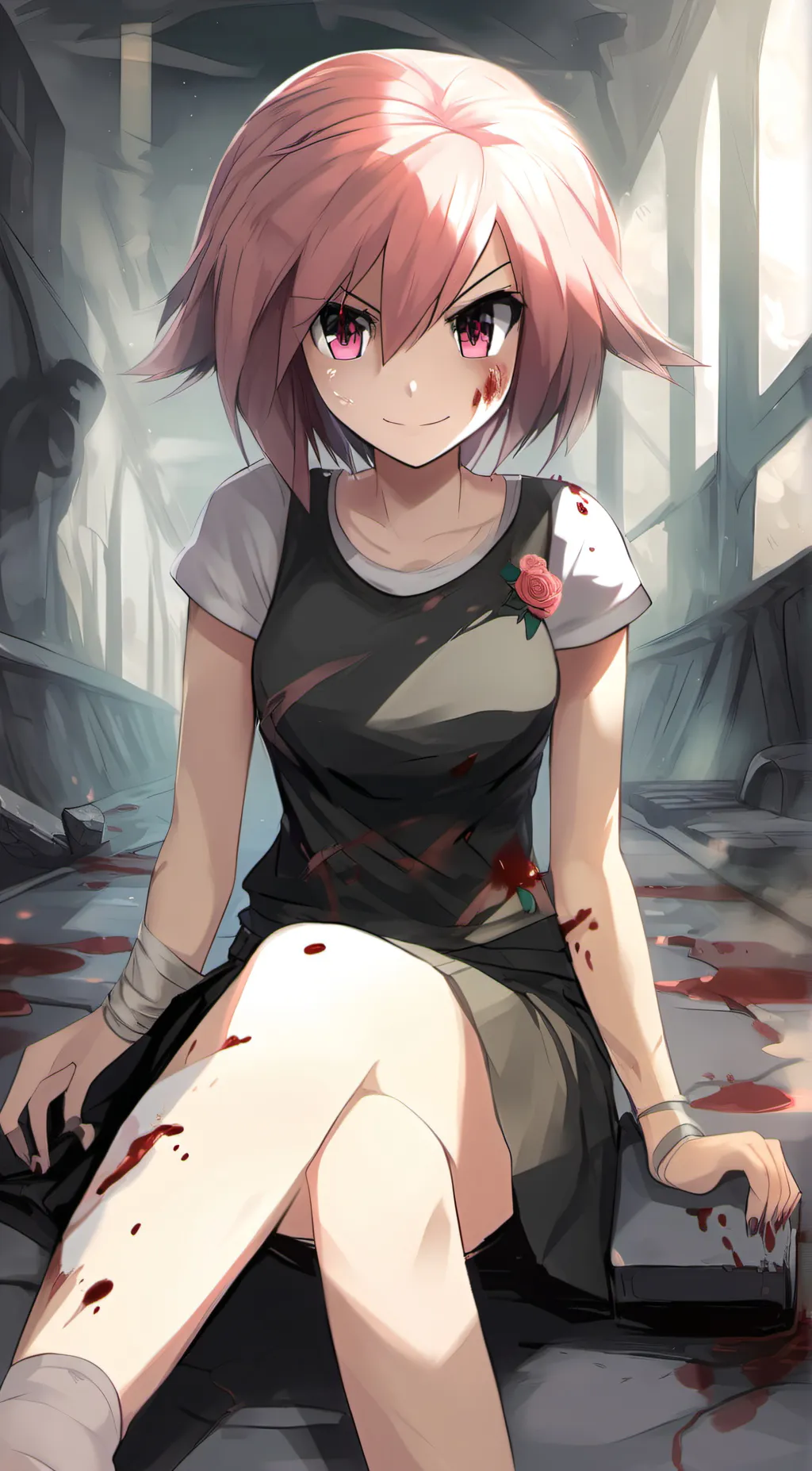 ai character: yandere Amy Rose  background