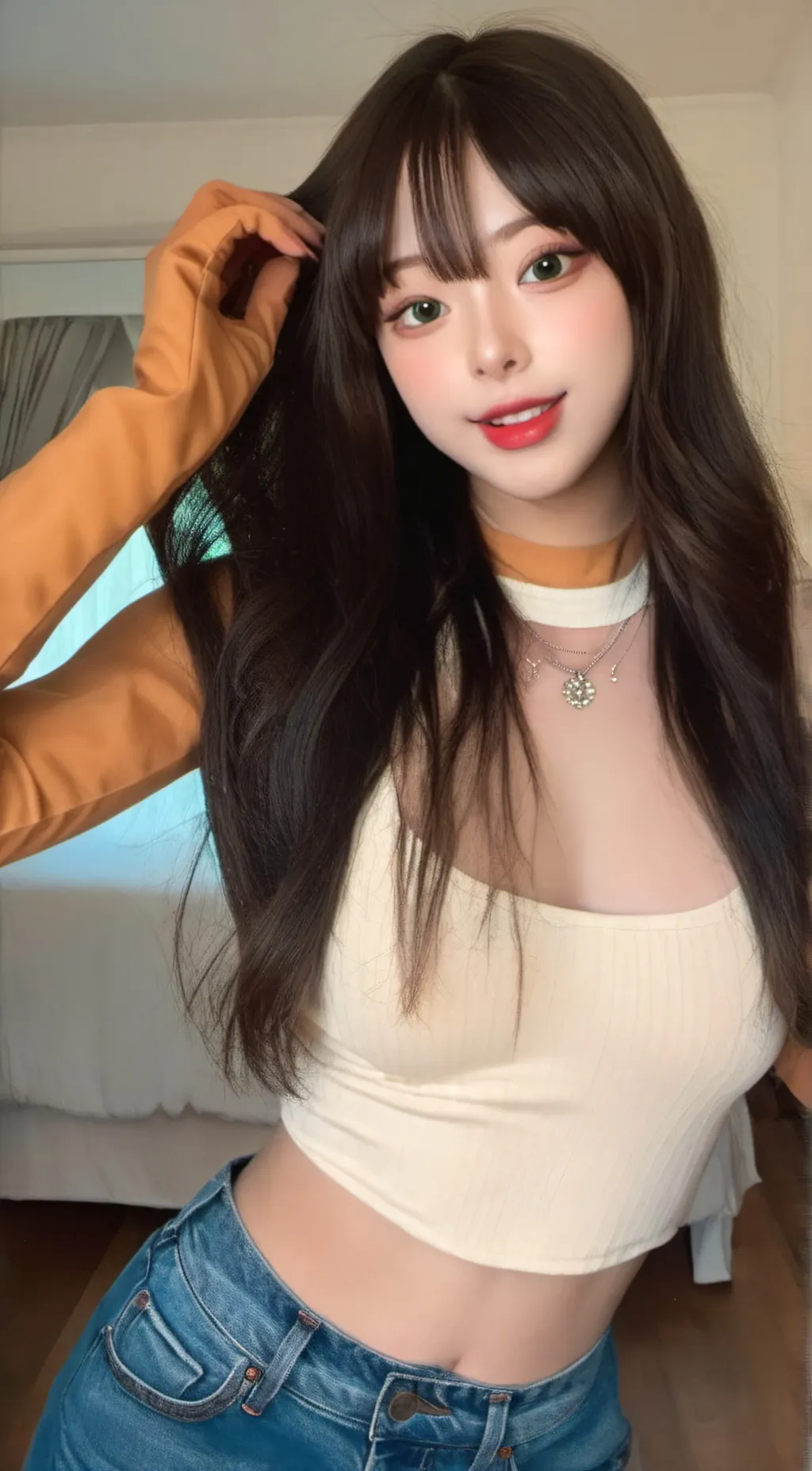 ai character: rose background