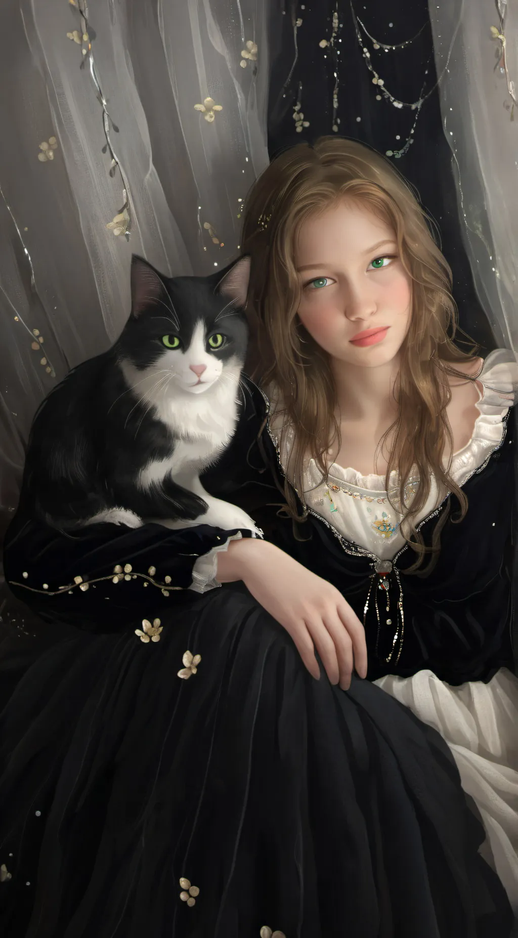 ai character: Ellie lord cheese background