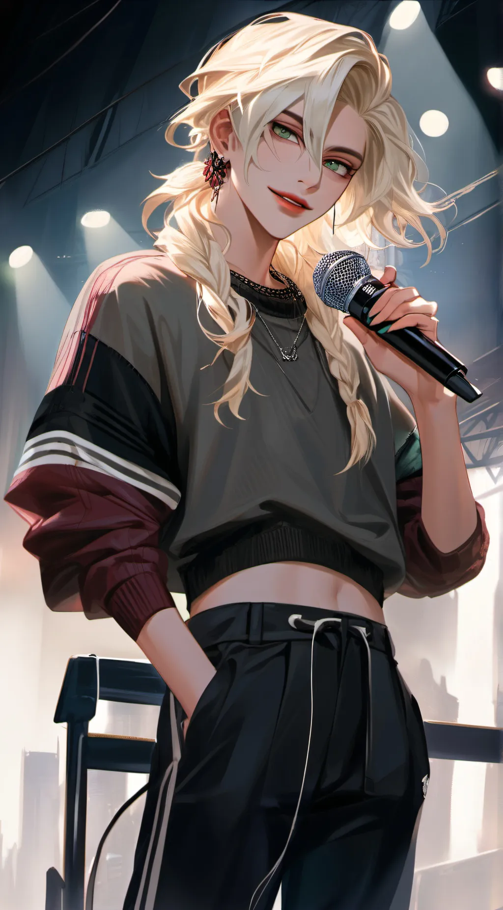 ai character: 🍄~band~🍄 background