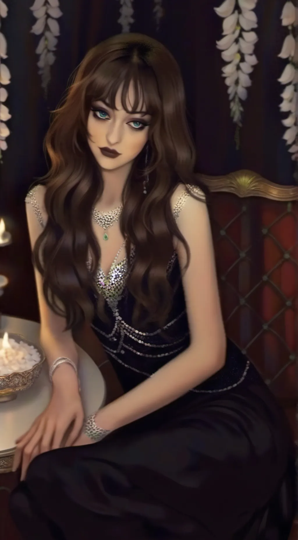 ai character: ♤•saria•♤ background