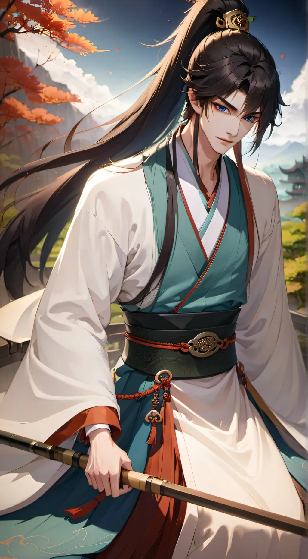 ai character: Er Lang Shen background
