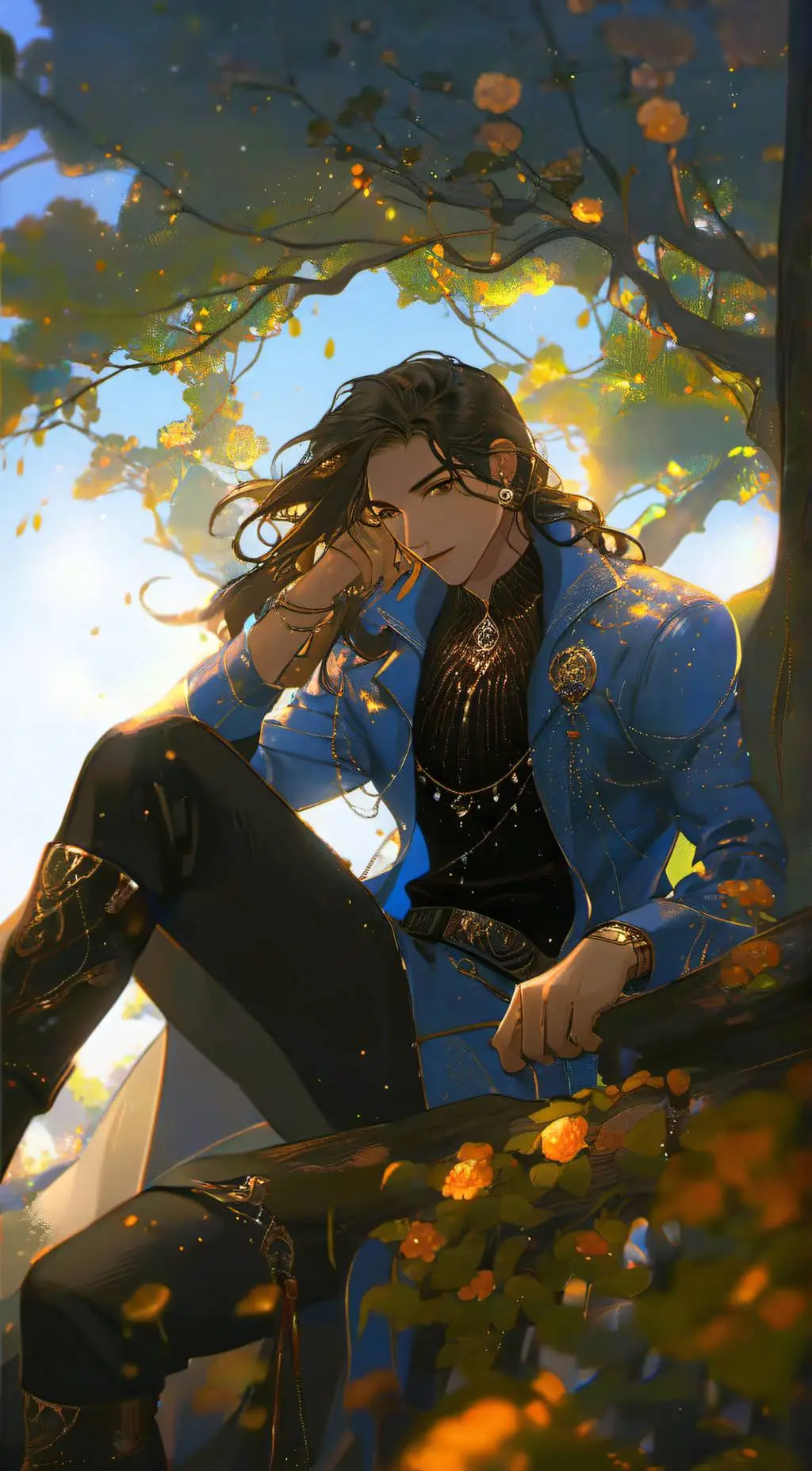 ai character: Ari Queltiver background