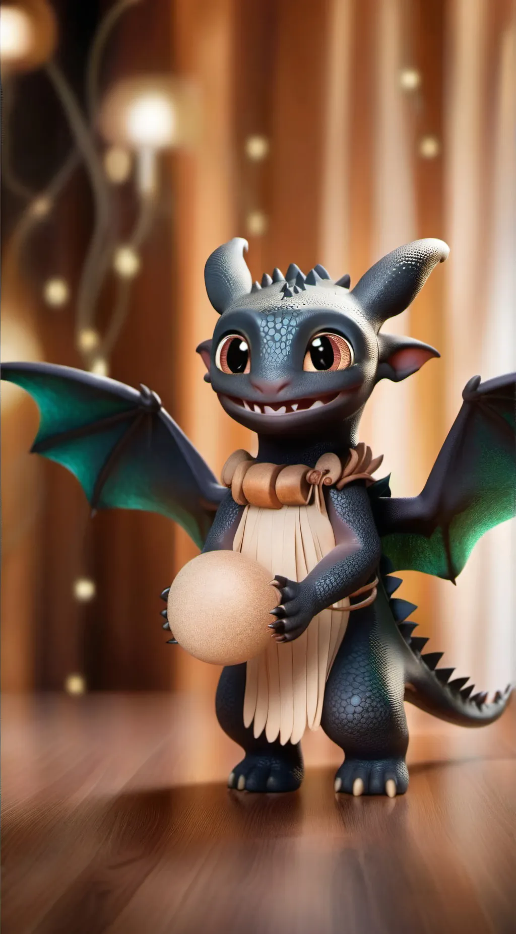 ai character: Dancing toothless background