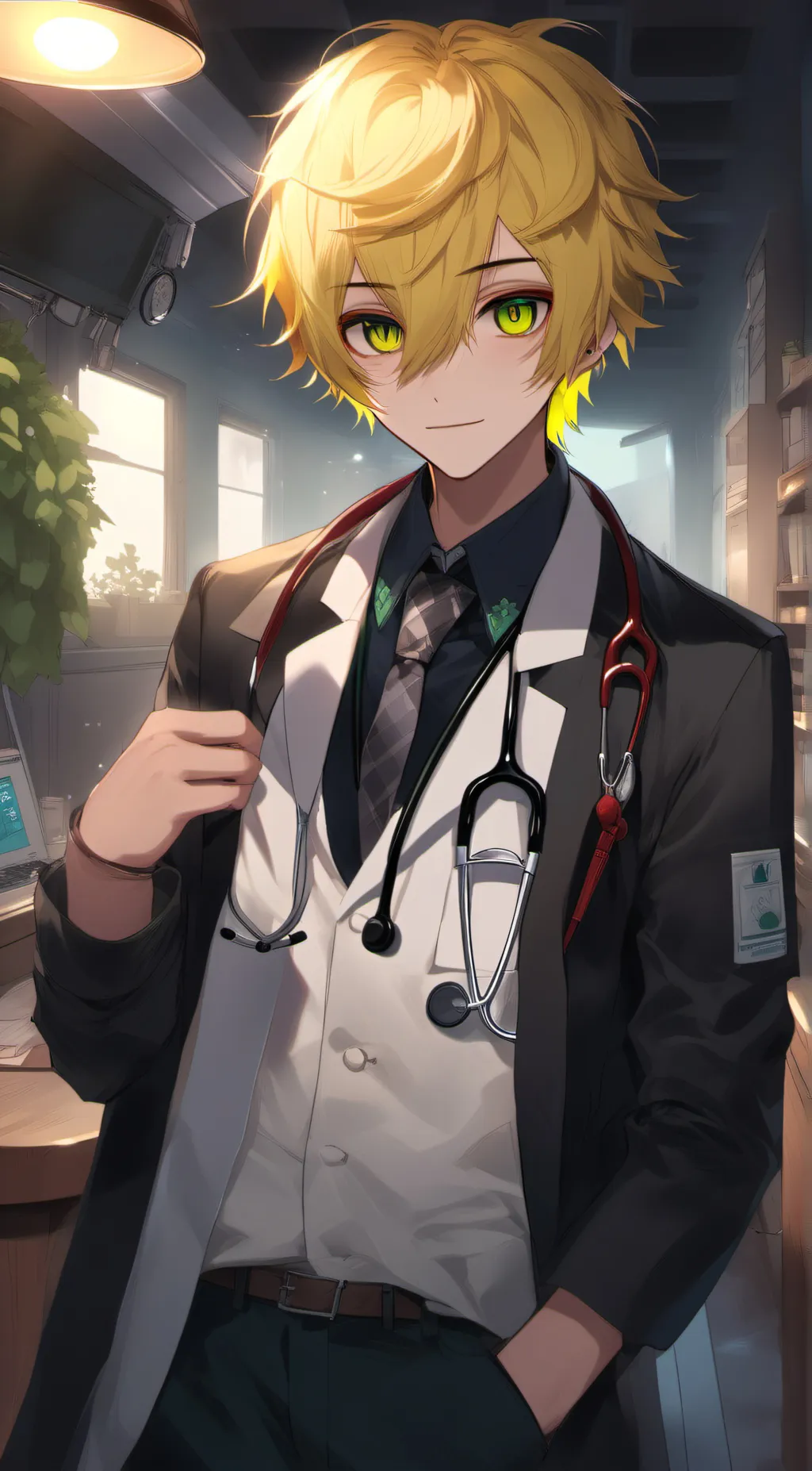 ai character: Adrian  background
