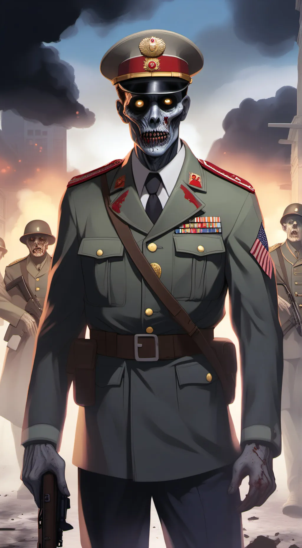ai character: zombie general  background