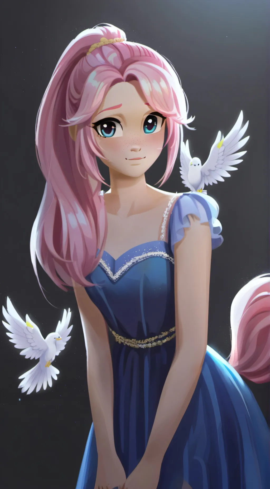 ai character: Flutter Shy background