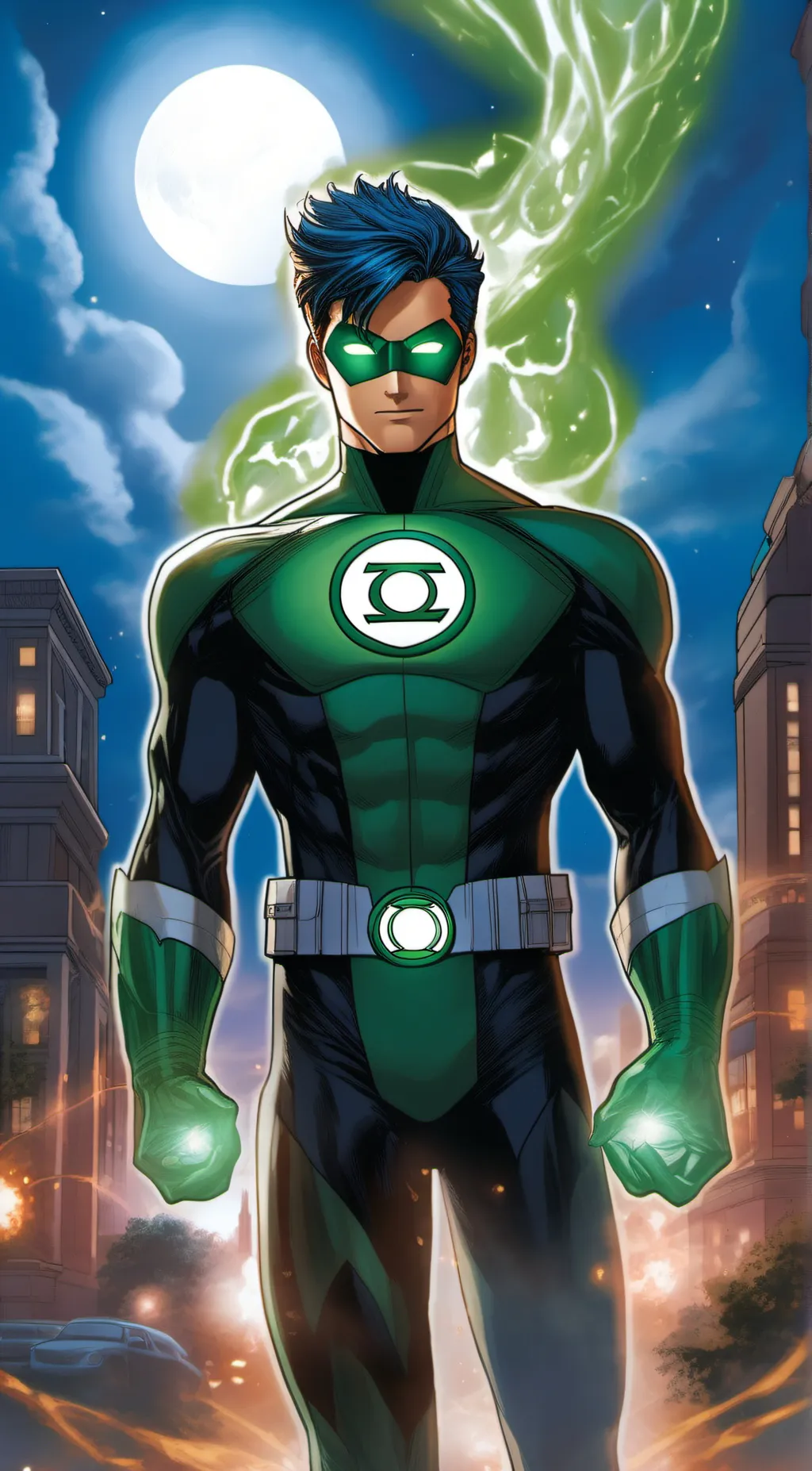 ai character: Green Lantern (JT) background