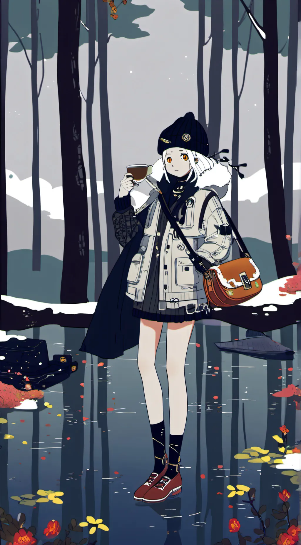 ai character: Rose background