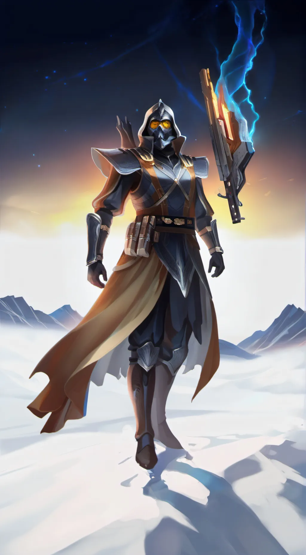 ai character: The legend background