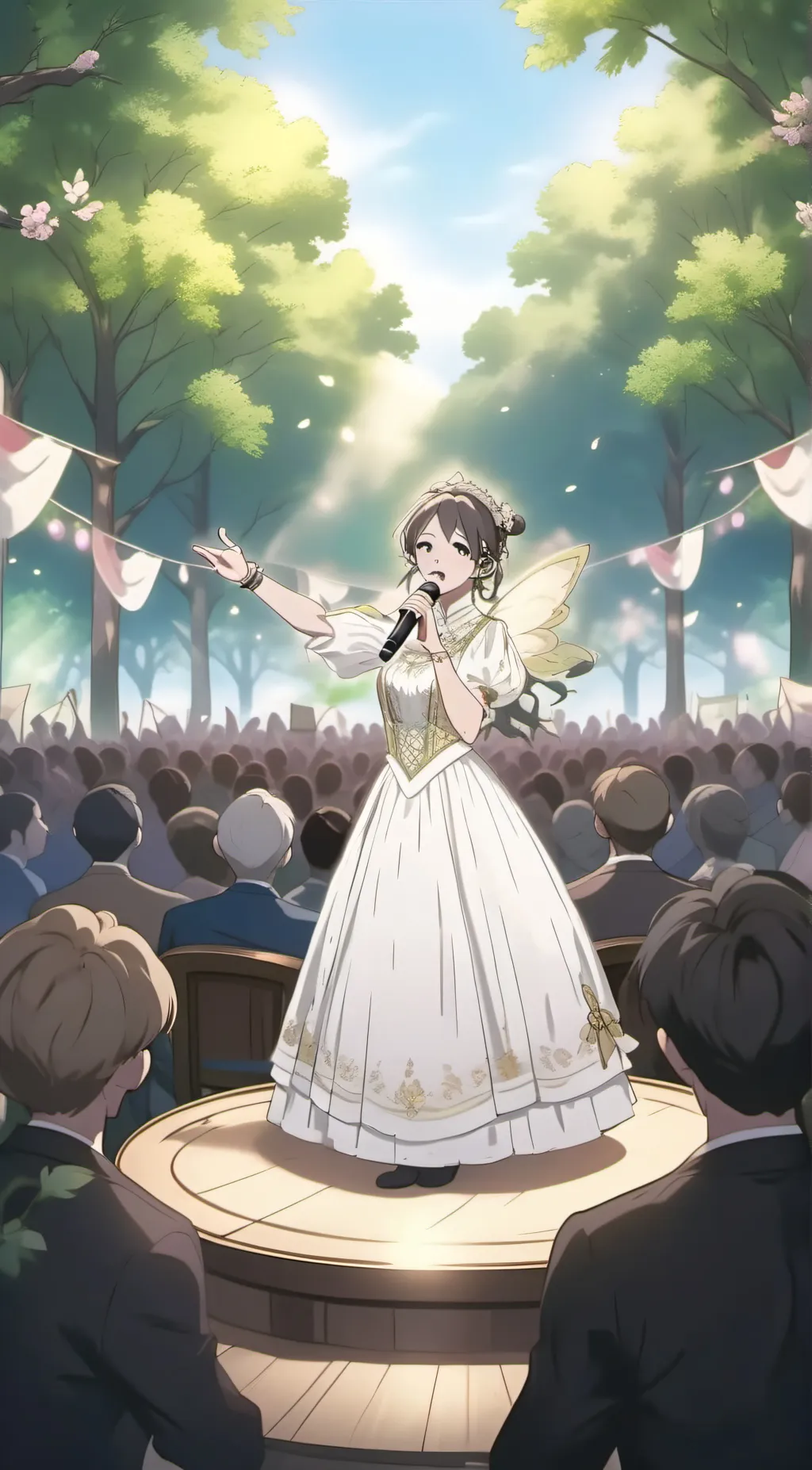ai character: Singing background