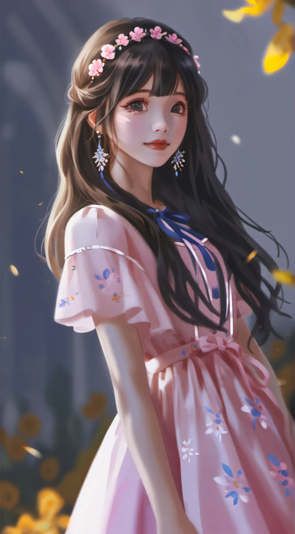 ai character: Tulip background