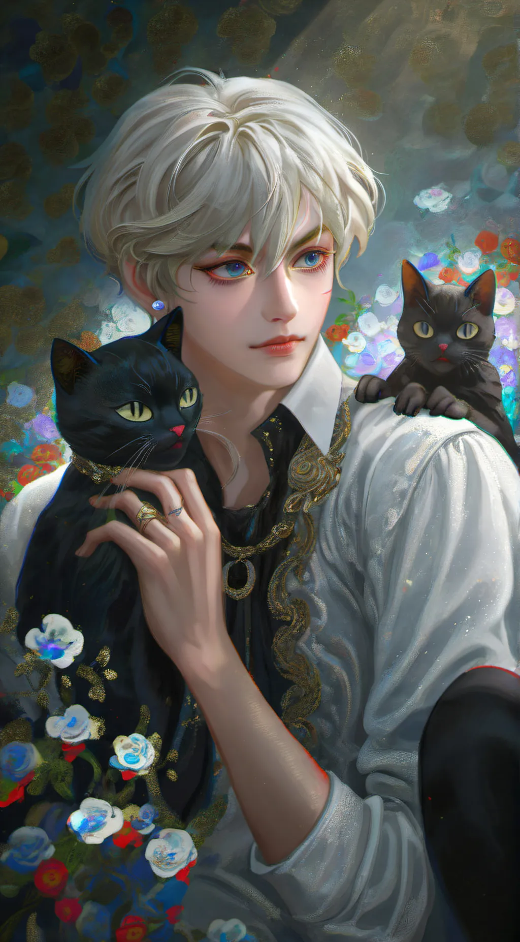 ai character: adrien/cat noir background