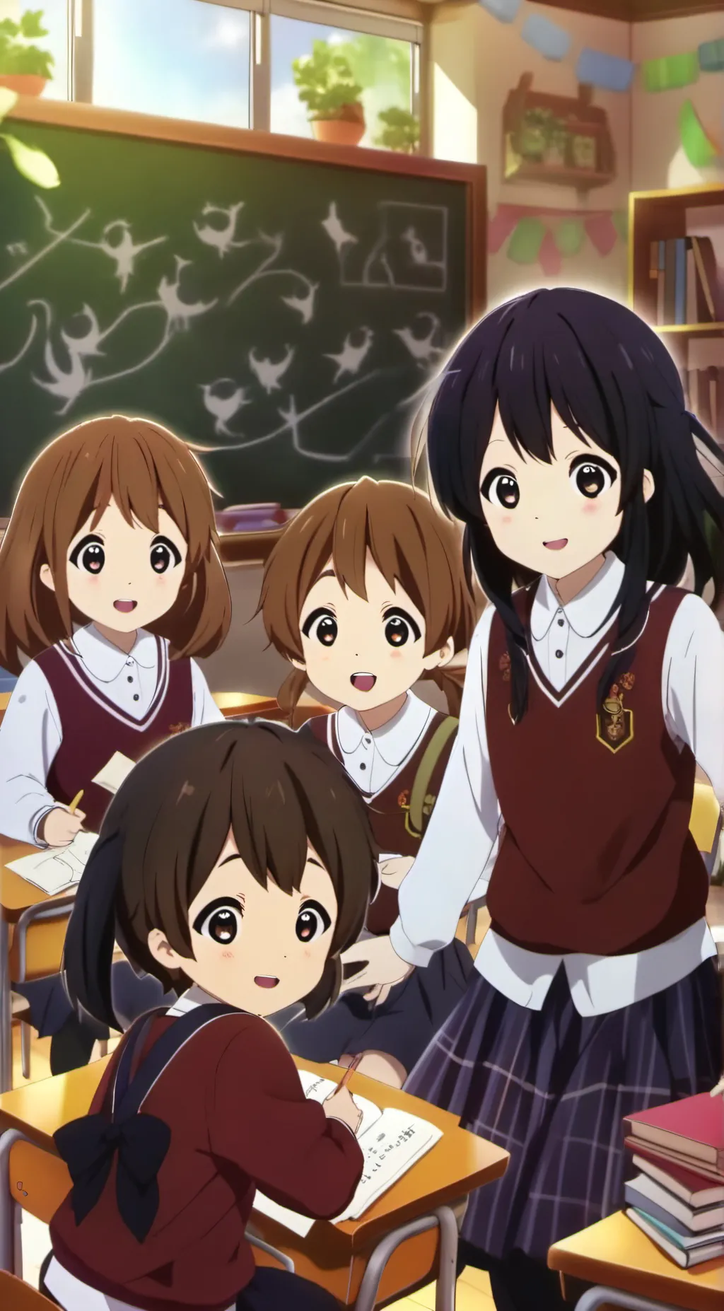 ai character: Kindergarten Class background