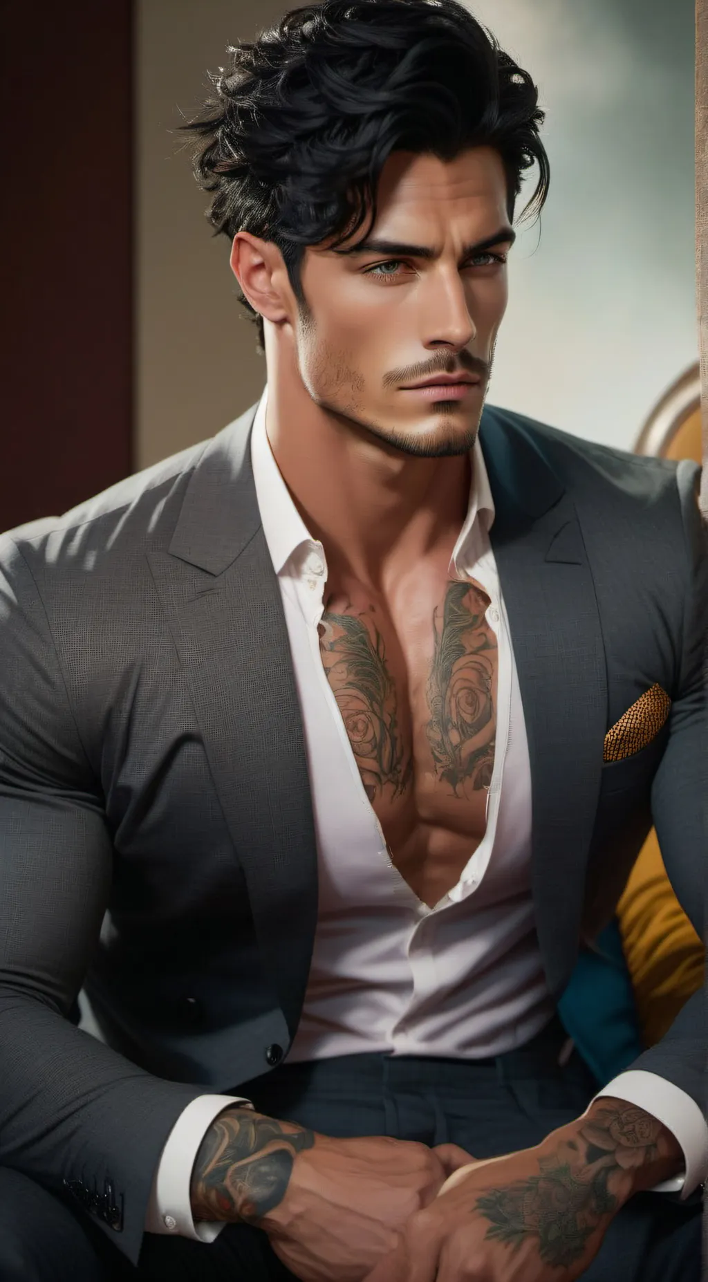 ai character: Marcello Berardo  background